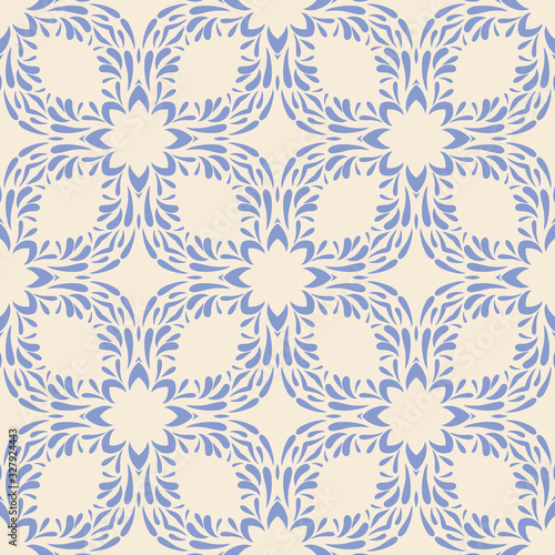 Vintage vector seamless flower pattern