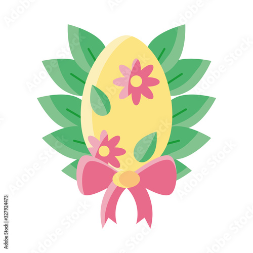 easter egg on white background