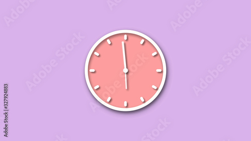 Amazing red clock icon,Clock icon,clock image,Pink background clock icon