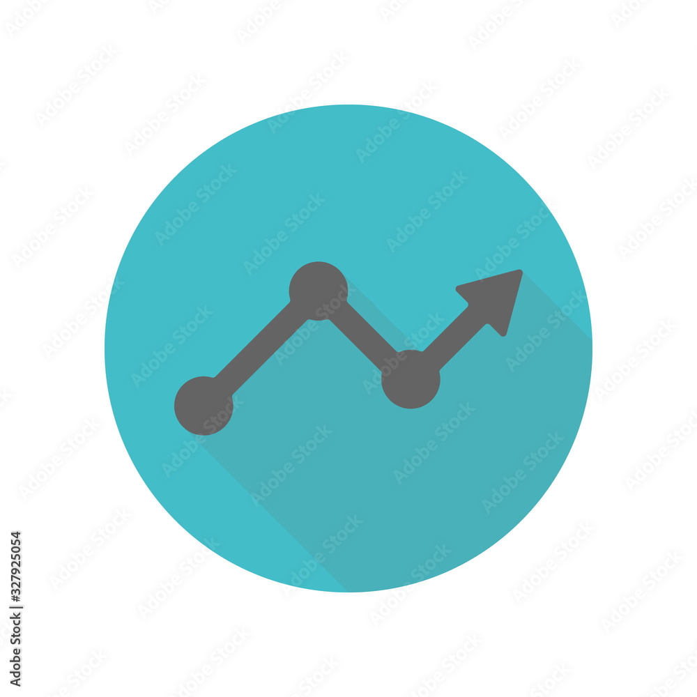 Arrow long shadow icon. Simple glyph, flat vector of arrow icons for ui and ux, website or mobile application Arrow long shadow icon. Simple glyph, flat vector of arrow icons for ui and ux, website or mobile application