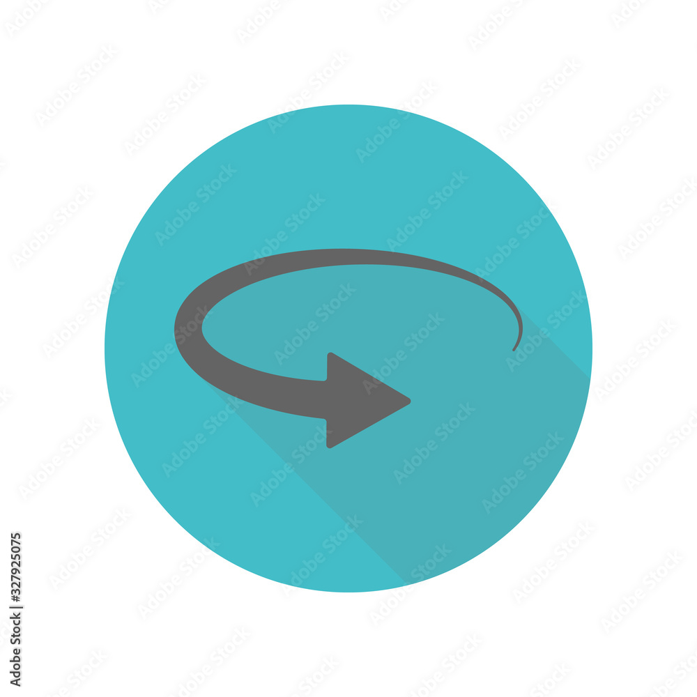 Arrow long shadow icon. Simple glyph, flat vector of arrow icons for ui and ux, website or mobile application Arrow long shadow icon. Simple glyph, flat vector of arrow icons for ui and ux, website or mobile application