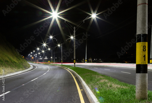 LED illumination highway in Medellin Colombia © Felipe