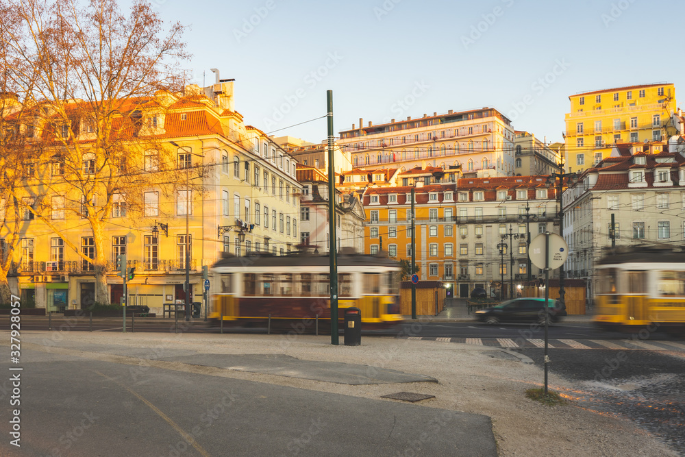 Streets of Lisbon, Downtown, Lisboa, Portugal, 22 Februari 2020