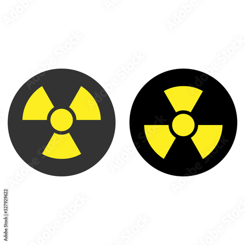 The radiation icon. Radiation symbol.