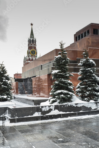 Lenin's Mausoleum on Red Square in Moscow. photo