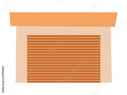 Vector illustration of garage