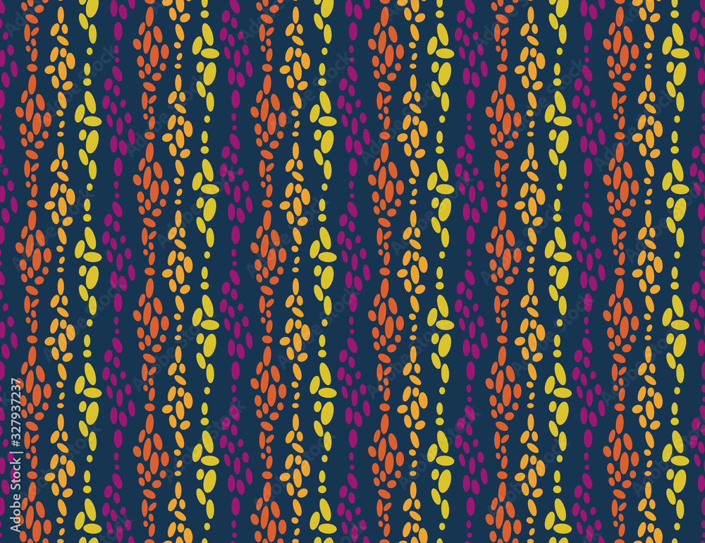 stripes of oval shapes on a dark blue background stripes of oval shapes on a dark blue background