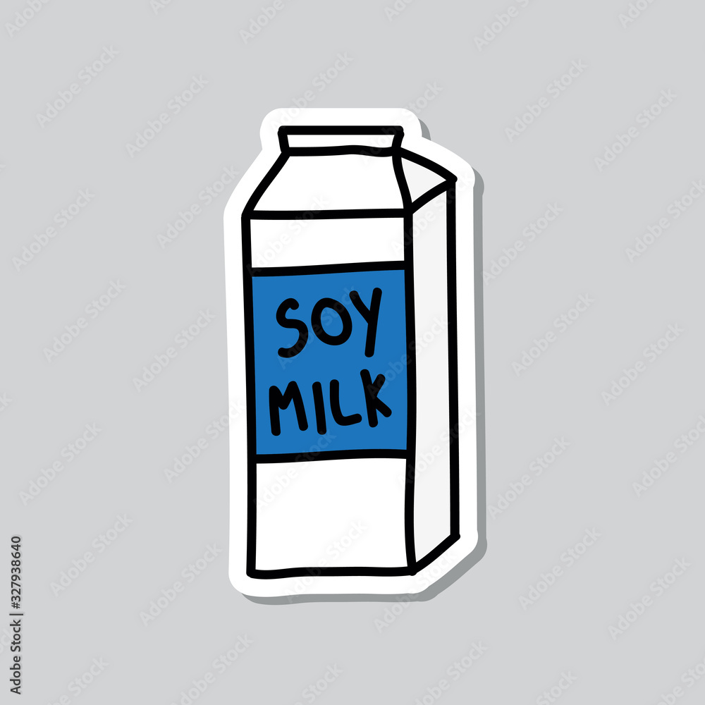 soy milk doodle icon, vector illustration soy milk doodle icon, vector illustration