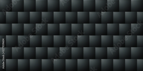 Dark black Geometric grid b...