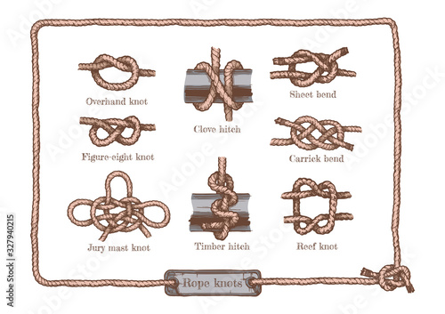 different rope knots