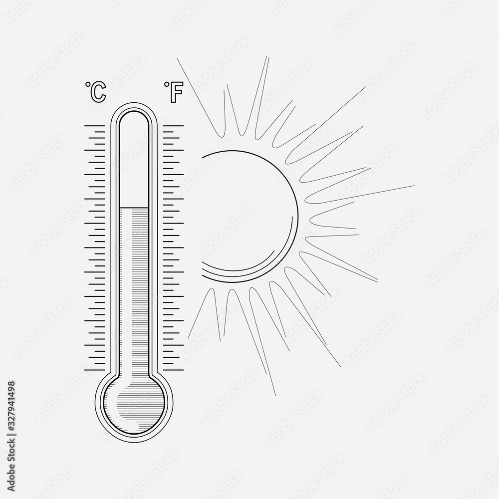 Meteorology icon line element. Vector illustration of meteorology icon