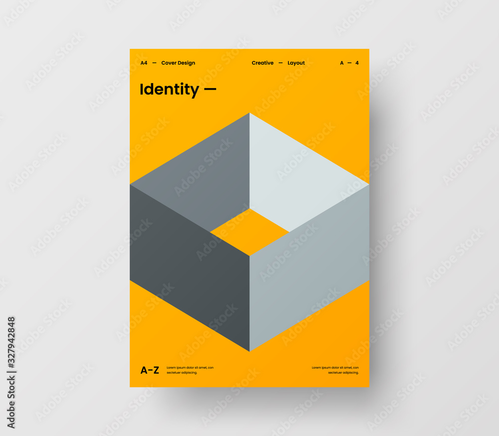 Amazing business presentation vector A4 vertical orientation front page mock up. Modern corporate report cover abstract geometric illustration design layout. Company identity brochure template. Amazing business presentation vector A4 vertical orientation front page mock up. Modern corporate report cover abstract geometric illustration design layout. Company identity brochure template.