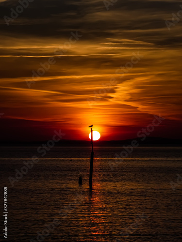 Bodensee bei Sonnenuntergang 