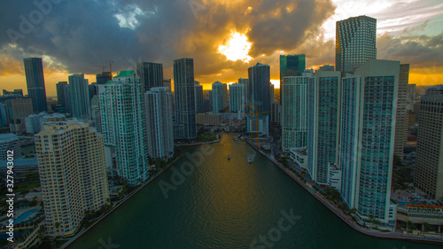 Downtown Miami & Miami River © Alex