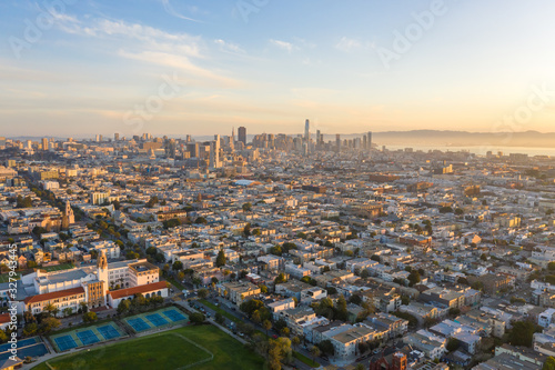 San Francisco downtown buildings skyline © blvdone