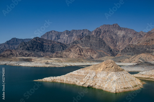 Island in Wadi Dayqah in Oman