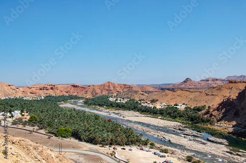 Vallay from Wadi Dayqah dam in Oman photo