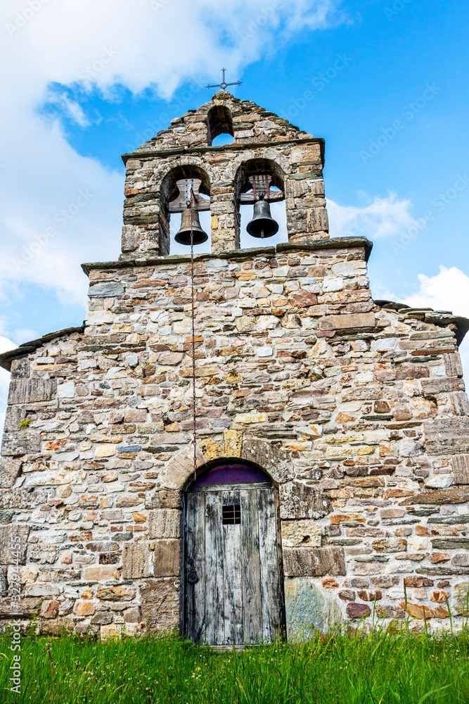 Church of San Juan in Fonfria, Province of Lugo, Galicia, Spain on the Way of St. James, Camino de Santiago Church of San Juan in Fonfria, Province of Lugo, Galicia, Spain on the Way of St. James, Camino de Santiago