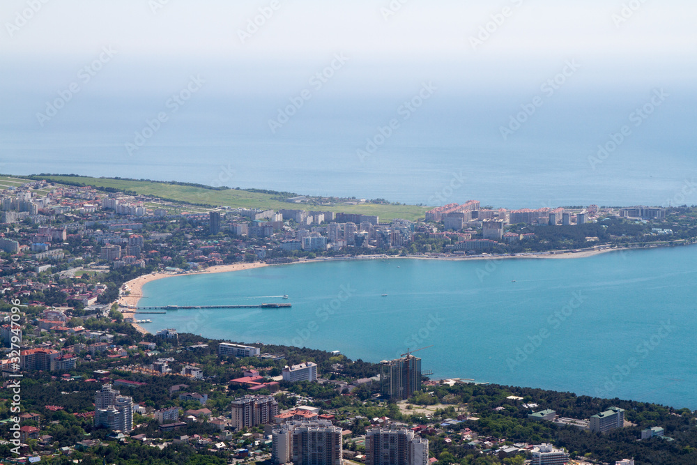 Obraz premium View of the city of Gelendzhik and Gelendzhik Bay. Krasnodar region. Russia