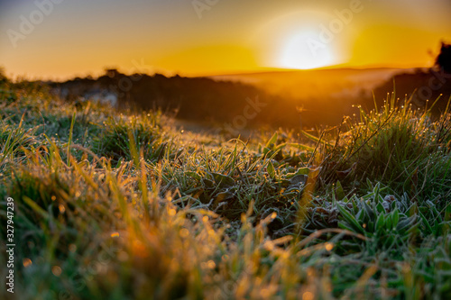 gelée d'hiver au lever du soleil © myriam
