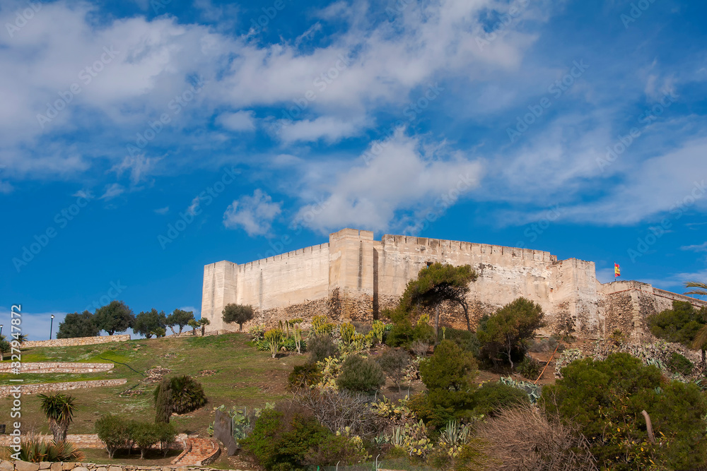 Antiguo castillo del municipio de Fuengirola en la provincia de Málaga, Andalucía