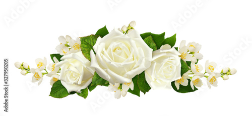 Twigs of Jasmine flowers an...