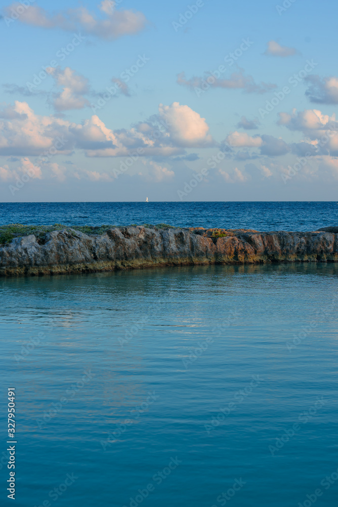 Beautiful Caribbean Ocean View evening