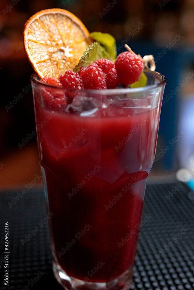 cocktail with strawberry cocktail with strawberry