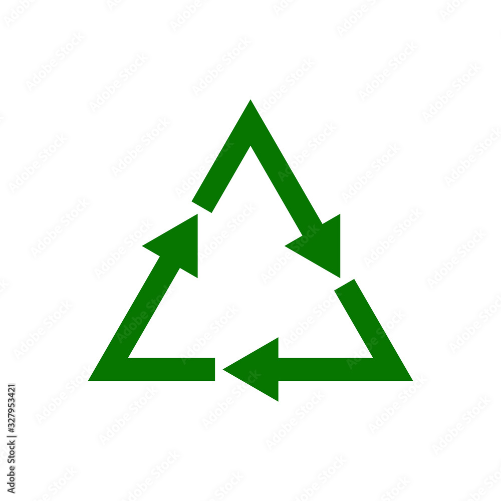 recicle arrow triangular sign icon simple in circle recicle arrow triangular sign icon simple in circle