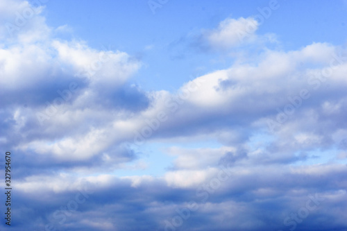 blue sky with white clouds