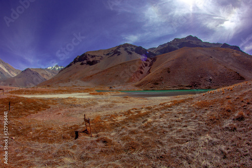 landscape of the mountains