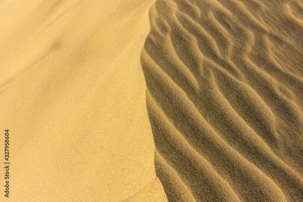 Fototapeta premium Dunes of Maspalomas in Gran Canari (Canary Islands)