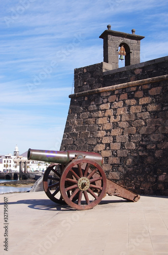 cannon by the Castillo de San Gabriel, Arrecife, Lanzarote, Canary Islands photo