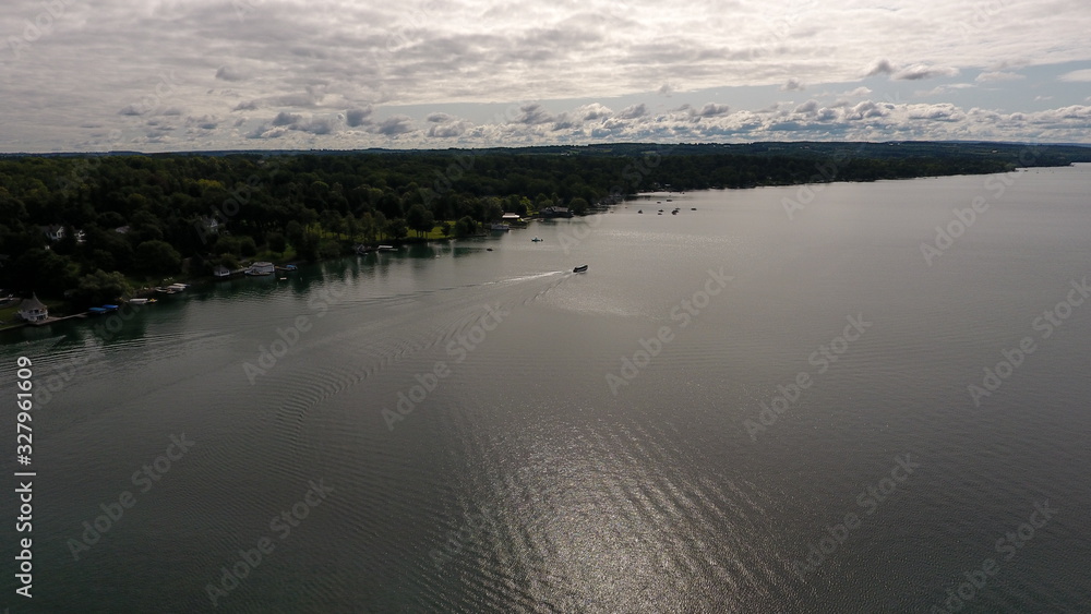 Aerial view of Skaneateles Lake Aerial view of Skaneateles Lake