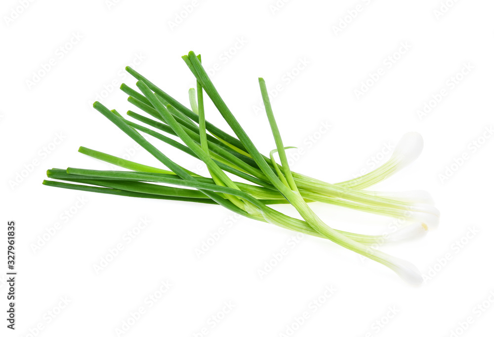 Green onion isolated on the white background Green onion isolated on the white background