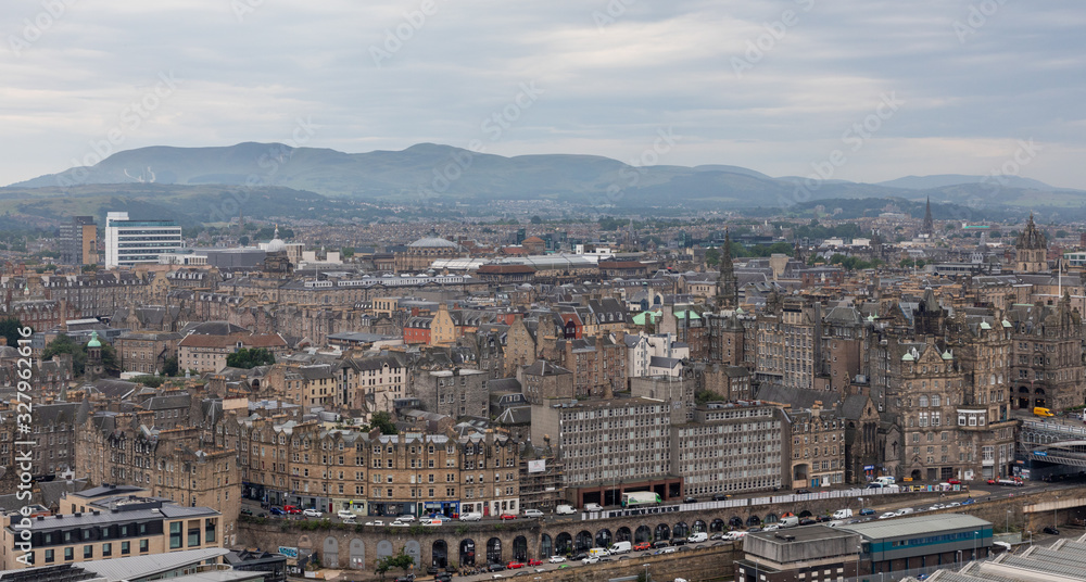 View from Carlton Hill, Edinburgh, Scotland