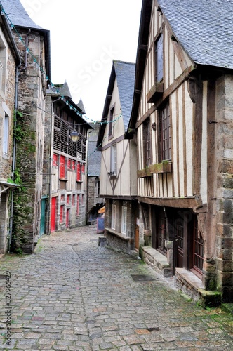 The beautiful city of Dinan in Brittany. France
