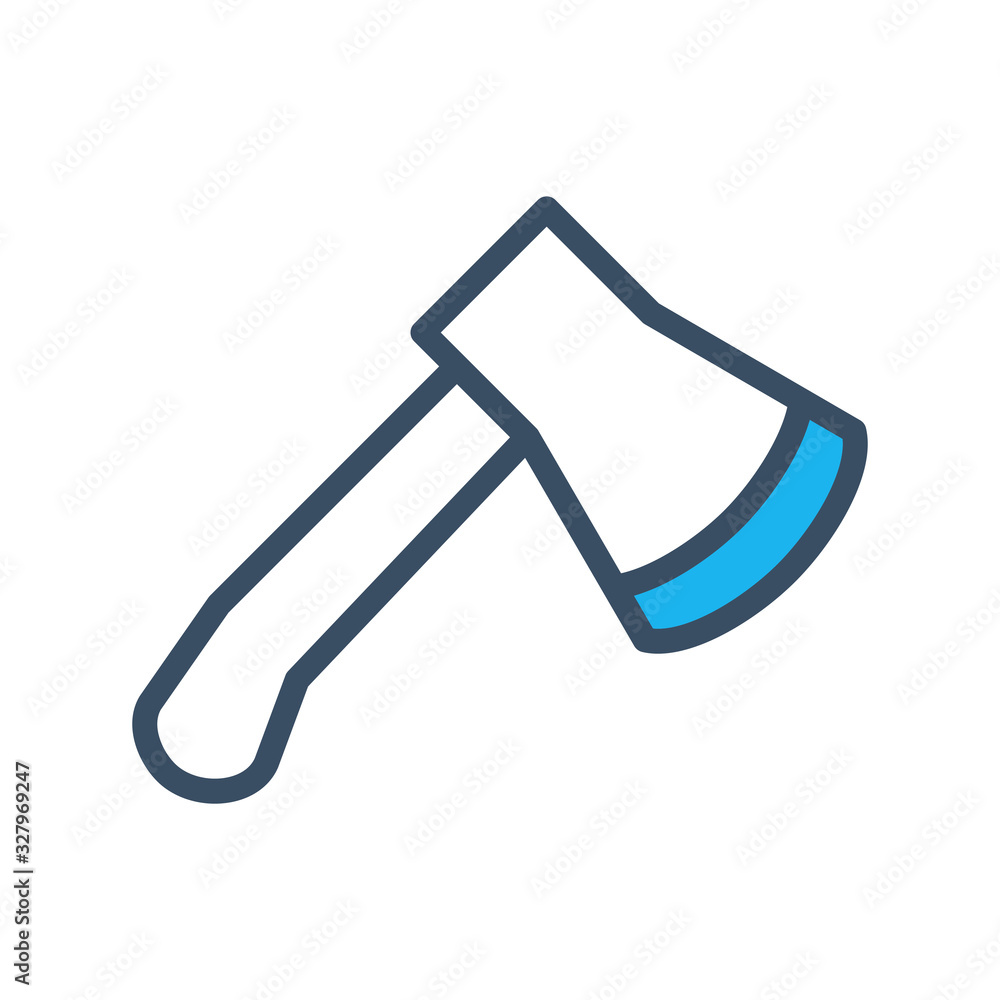 Axe icon filled outline style Axe icon filled outline style