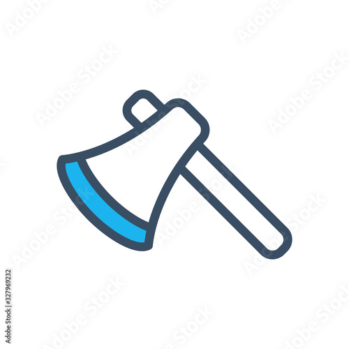 Axe icon filled outline style