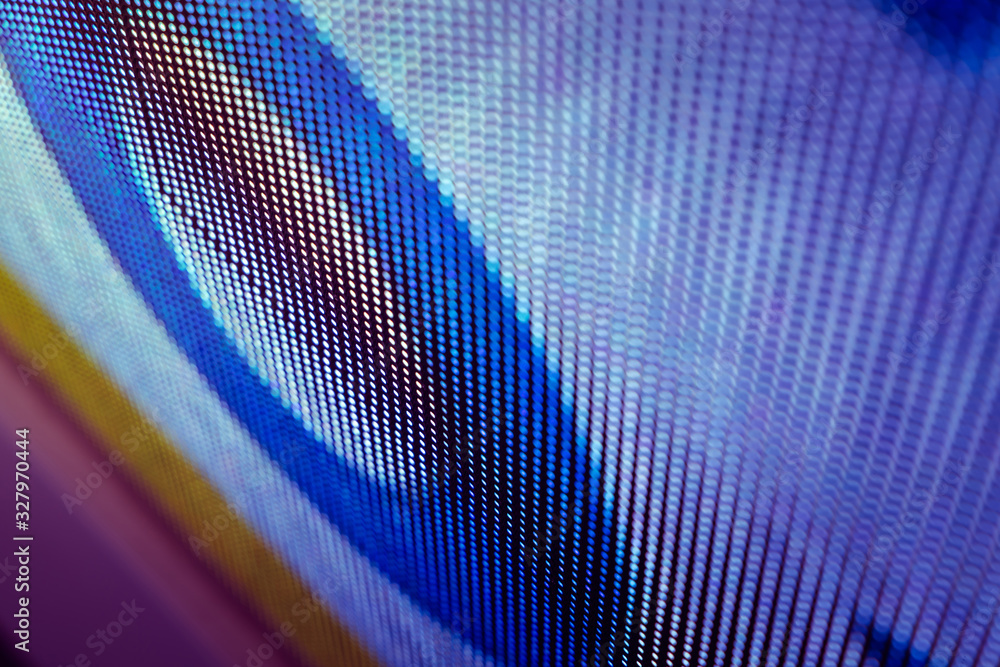 Naklejka premium CloseUp LED blurred screen. LED soft focus background. abstract background ideal for design.