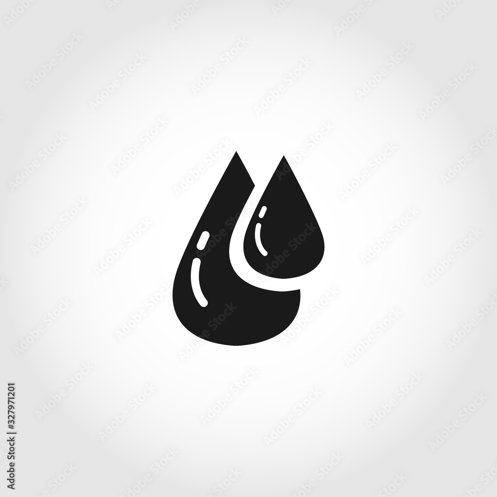 drops isolated vector solid icon drops isolated vector solid icon