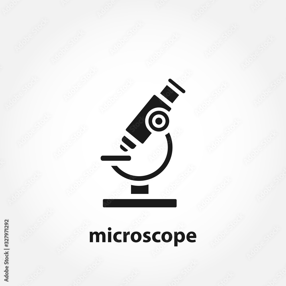 microscope isolated vector solid icon microscope isolated vector solid icon