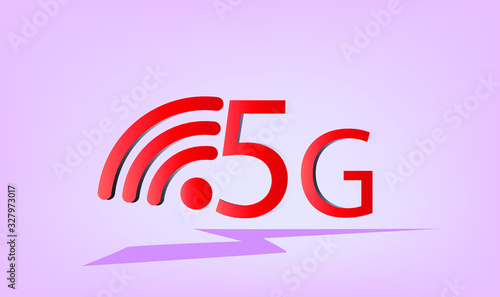 5G network wireless technology vector illustration.