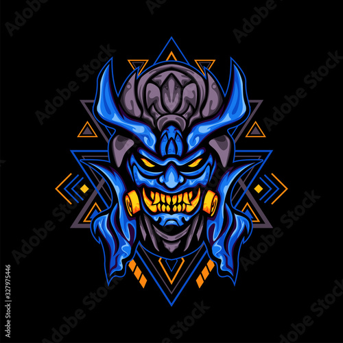 Blue Demon Toxic Mask