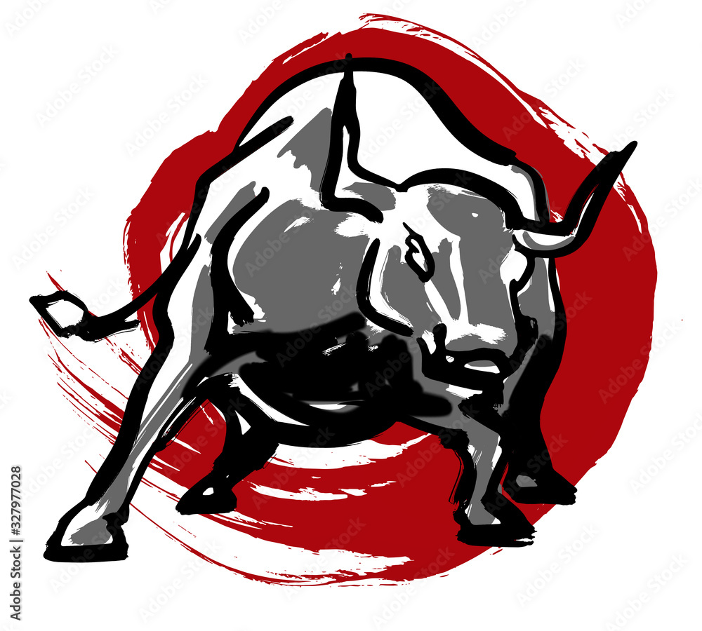 猛牛 Stock イラスト Adobe Stock