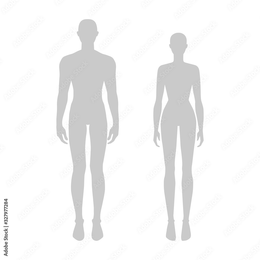 Fashion silhouette of men and women. Fashion silhouette of men and women.