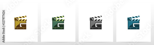 Clapping Board As A Letter Logo Design G