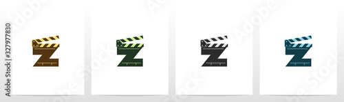 Clapping Board As A Letter Logo Design Z
