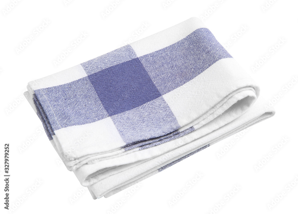 Cotton napkin isolated on white background Cotton napkin isolated on white background
