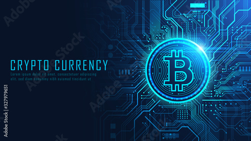 Bitcoin cryptocurrency photo